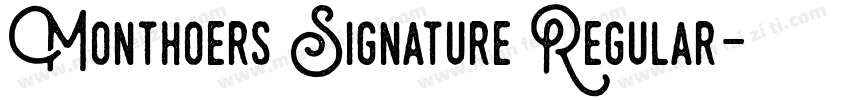 Monthoers Signature Regular字体转换